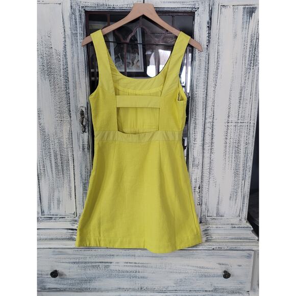 NWT Maeve Sleeveless Yellow Mini Dress - Size 8 - Picture 7 of 7